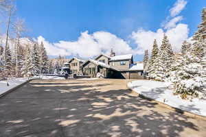 View of concrete driveway