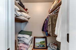 View of spacious closet