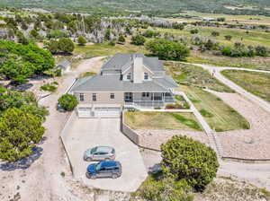 Aerial view of property and surrounding area