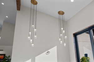 Detailed view of recessed lighting