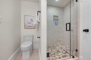 ADU Bathroom with a stall shower