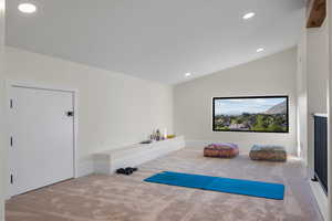 This is the loft overlooking the primary bedroom. View of the valley including Utah Lake