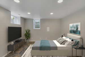 AI staged 3rd bedroom