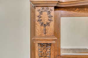 Fireplace mantle detail