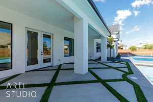 View of patio / terrace with french doors