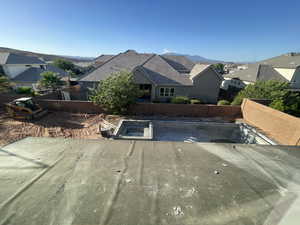 View of front of property with a residential view
