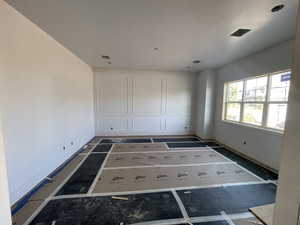 Empty room with baseboards