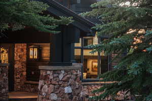 View of covered porch
