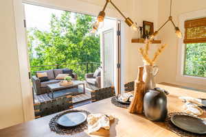 View of dining room