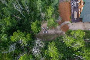 View from above of property