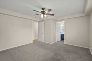 Master bedroom with ensuite bathroom (angle 3)