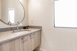 Bathroom featuring vanity