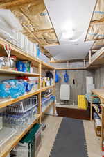 View of storage area