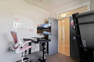 View of carpeted office