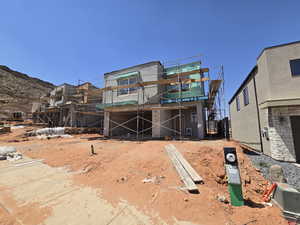 Rear view of house