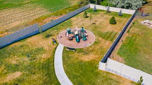 Aerial view of a park