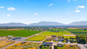 Aerial mountain view