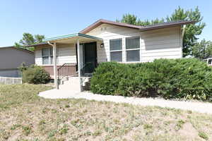 View of single story home