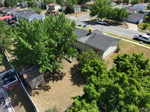 Aerial view of residential area