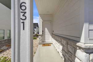 View of exterior entry