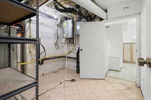 Utilities with tankless water heater