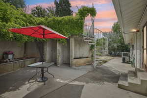 View of patio / terrace featuring stairway