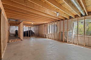 Basement with plenty of natural light