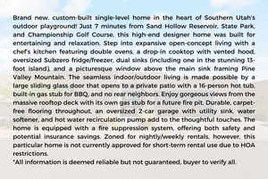 View of miscellaneous listing collateral