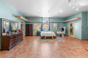 Bedroom featuring recessed lighting