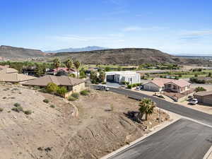 Mountain view with nearby suburban area