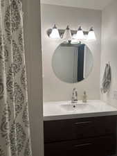 Full bath with vanity