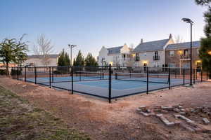 View of tennis court
