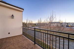 Balcony with a residential view