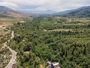 Bird's eye view of mountains