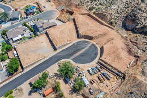 Aerial overview of property's location featuring a desert landscape