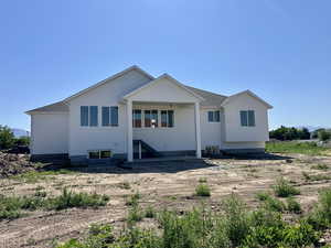 Rear view of house
