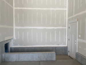 Basement entrance from garage interior