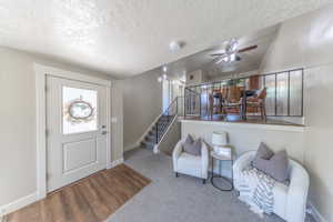 Entry into living room.