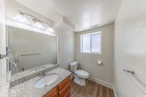3/4 bath in basement has been updated.