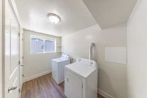 Washer & Dryer are included! Spacious laundry room in basement offers both gas and electric hookups for dryer