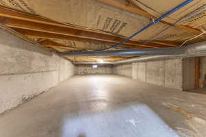 So much room for storage in this crawlspace! Or turn it into a children's play space.