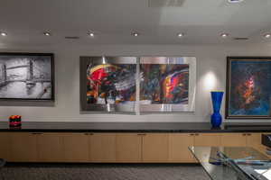 Detailed view of recessed lighting