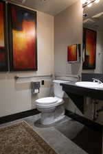 Bathroom with toilet and a sink
