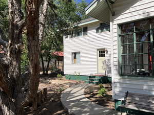 West face of property
