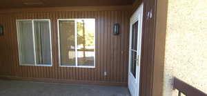 View of exterior entry