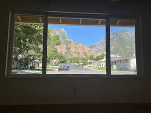 Amazing mountain views from living room
