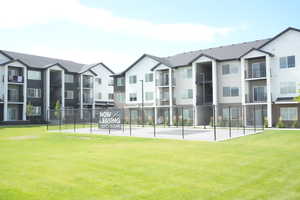 View of tennis court