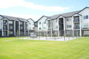 View of tennis court