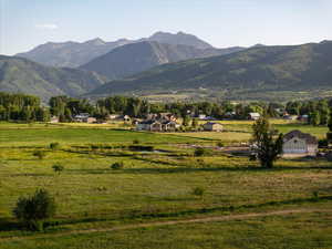 Mountain view featuring rural landscape