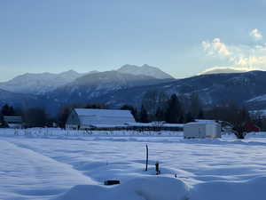 View of mountain background